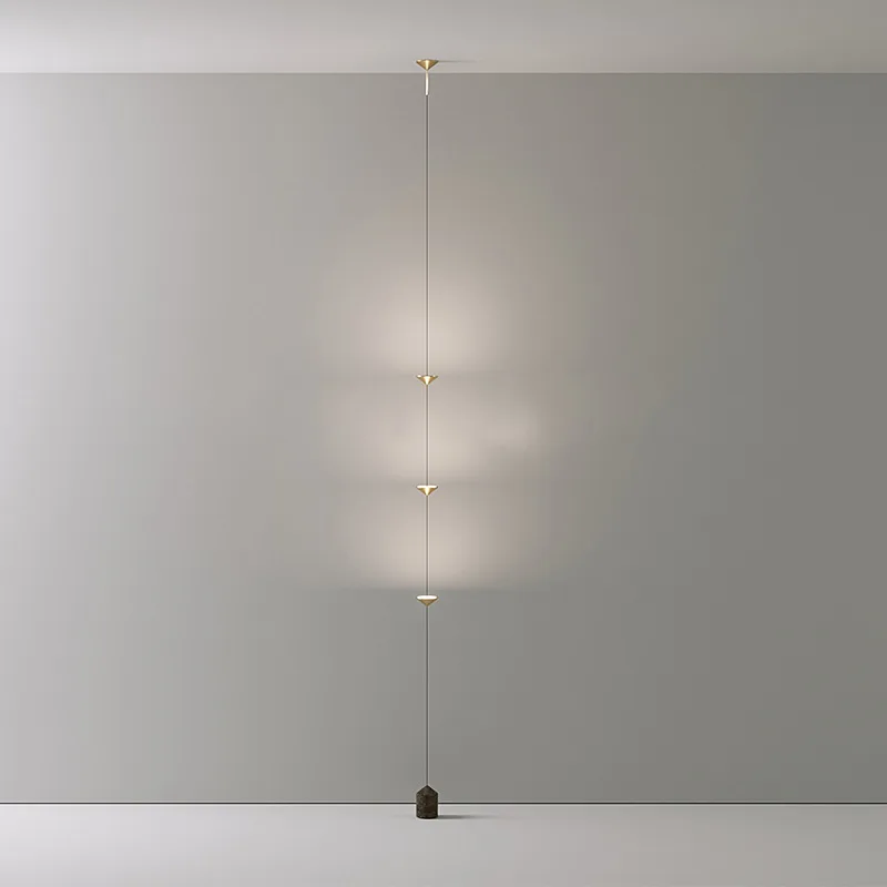 Modern Marble Floor Lamp Black Gold Atmosphere Light for Living Room Sofa Edge Bedsides Hotel Plug In Ceiling To Floor Light