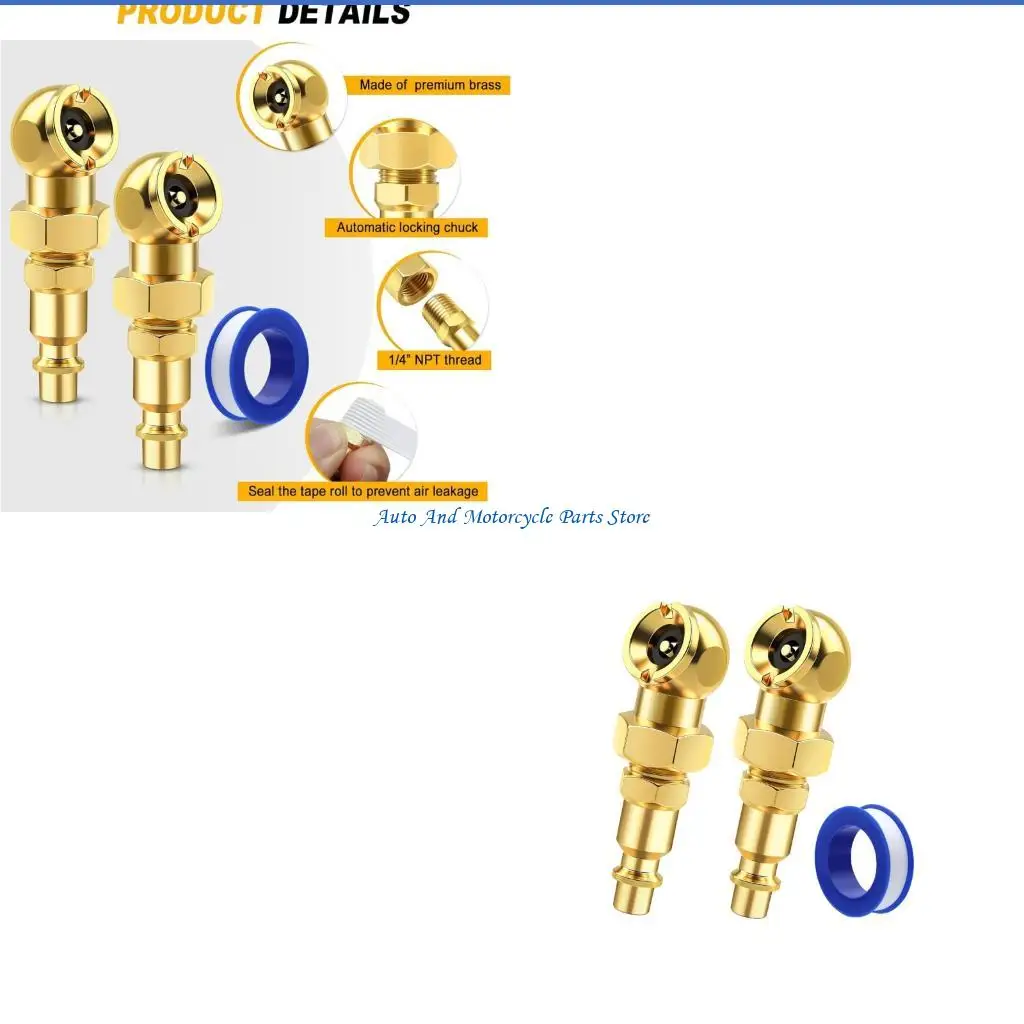 

P9FD Точная обработанная латунь, разъем для воздушных клапанов, стандарт резьбы 1/4NPT для шин Acce