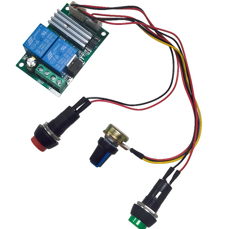 1pc DC Motor Speed Controller DC 6V 12V 24V PWM Controller Forward And Reverse Switch Motor Controller Adjustable Speed Control