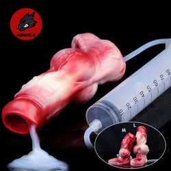 NNSX Animal Big Knot Penis Enlargement Sleeve Squirting Cock Ring Water Pump Delay Ejaculation Penis Extender Sex Toys for Men