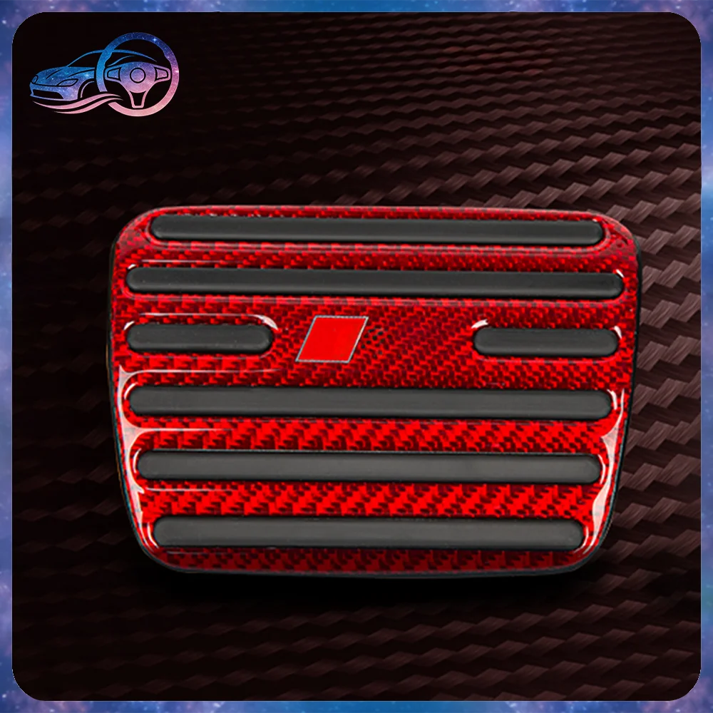 

Red Carbon Fiber Accelerator Pedal for Audi A4 - with RS Logo, Sport Foot Rest Set