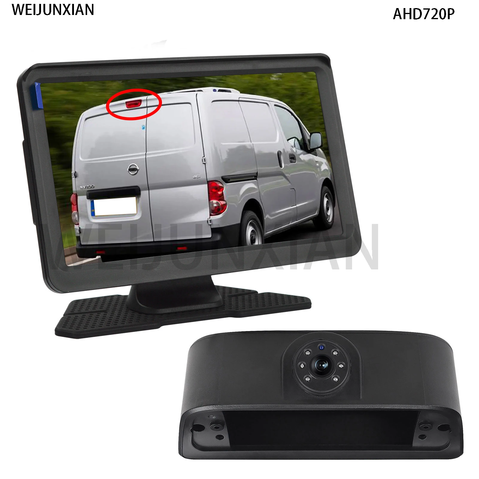 

Car Brake Light Rear View Reverse Camera For Nissan NV200 Chevrolet City Express Van Waterproof Backup Camera7-inch monitor kit