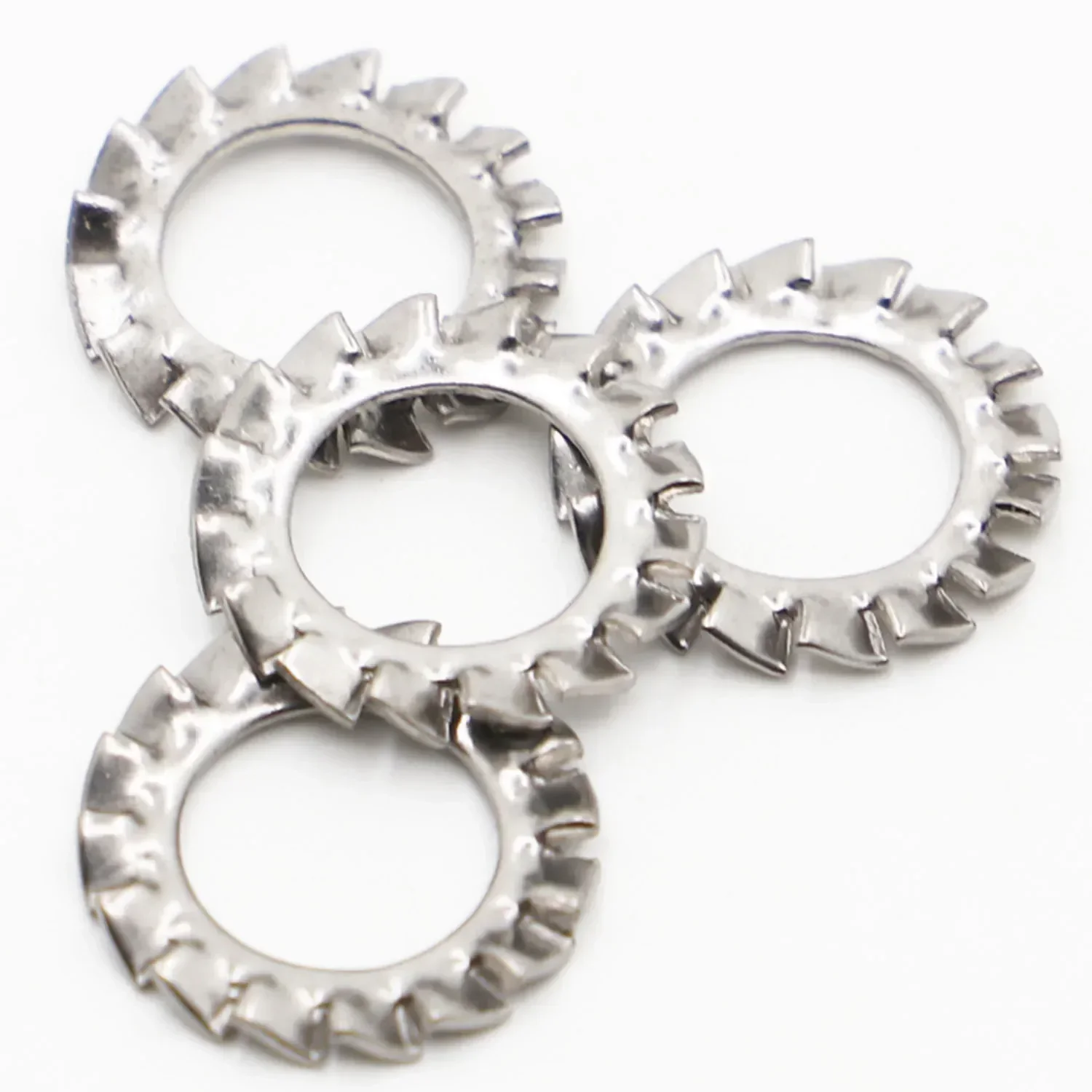 304 Stainless Steel External Toothed Lock Washers M2 5 M3 M4 M5 M6 M8 M10 M12 M14 M16 M18 M20 Serrated Gasket