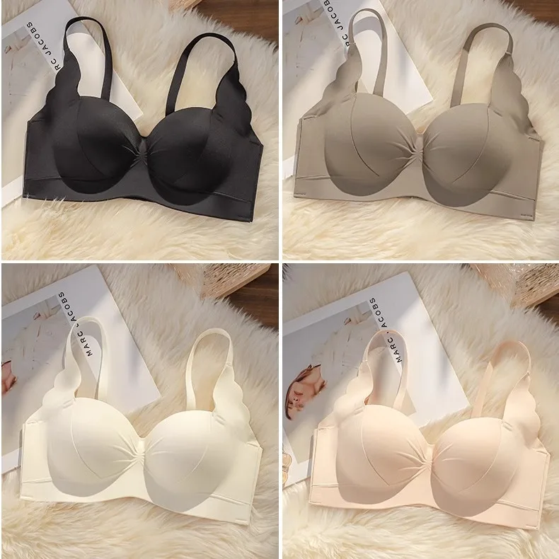 Lingerie women small breasts close-adjustable set of breast anti-sagging support large comfort no steel ring bra