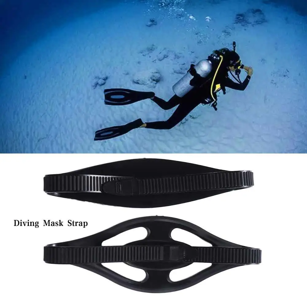 Adjustable Diving Mask Strap Swimming Glasses High Elasticity Snorkeling Strap Replacement Flexible Durable Diving Rubber Strap
