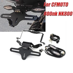 For CFMOTO 800nk NK800 2023 2024 Motorcycle Taillight License Plate Holder Bracket Tidy Fender Eliminator Tail Signal Lamp Plate