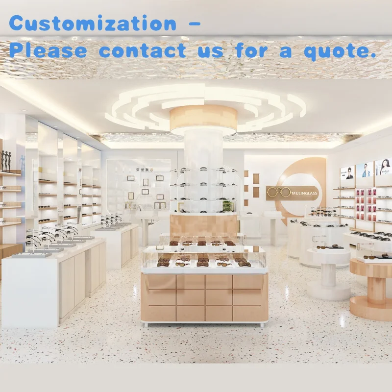 custom.Optical Shop Furniture Decoration Eyewear Store Interior Design Display Furniture Eyeglass Showcase Glasses Shop Cust