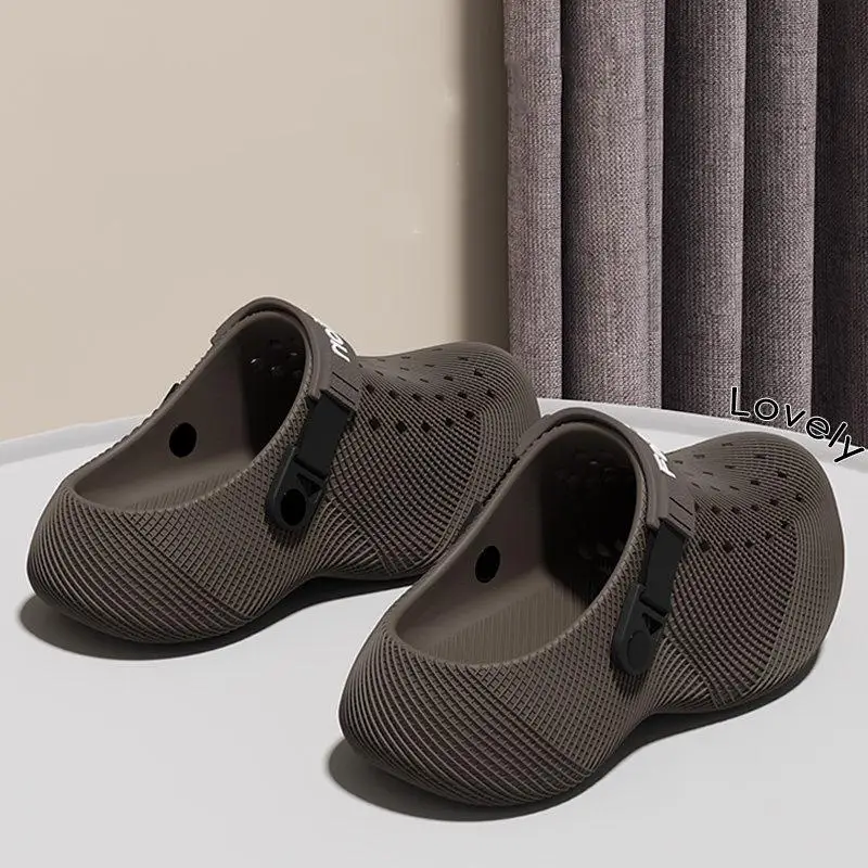 Herren Soft Cloud Plateau-Clogs mit dicker Sohle – Sommer 2026 Rutschfeste, wasserdichte Strand-Sandalen für Männer – Bequeme Fahrerschuhe – Detail 6