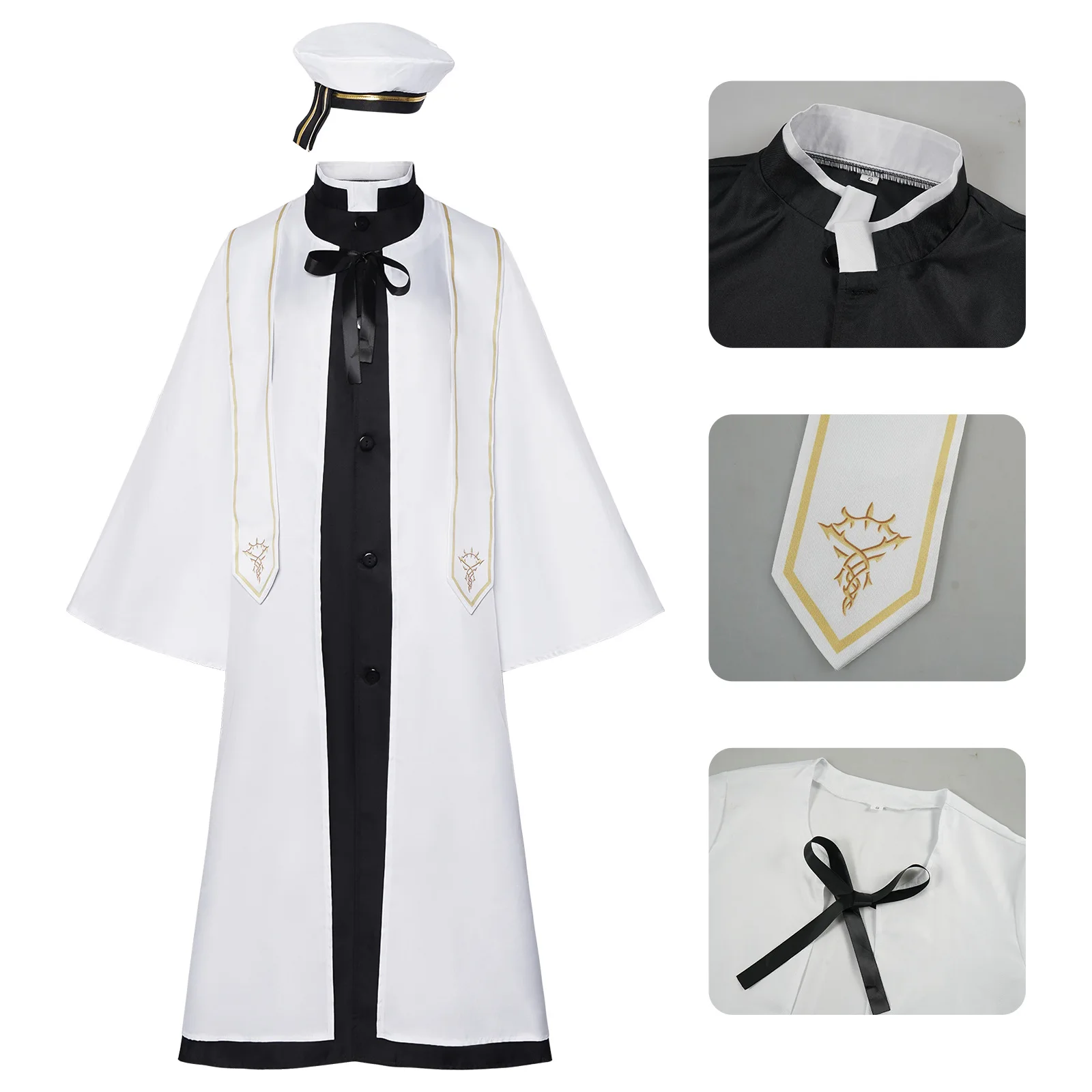 

Audrey Hall Cosplay Costume, Lord of The Mysteries Fool's Choir Official Leonard Outfit