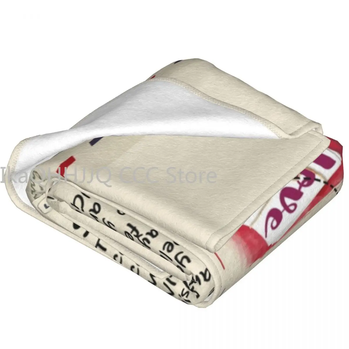 Warm Soft Blanket Travelling Airmail Letter Message Throw Blanket Birthday Gifts Flannel Bedspread Couch Chair Sofa Bed Cover