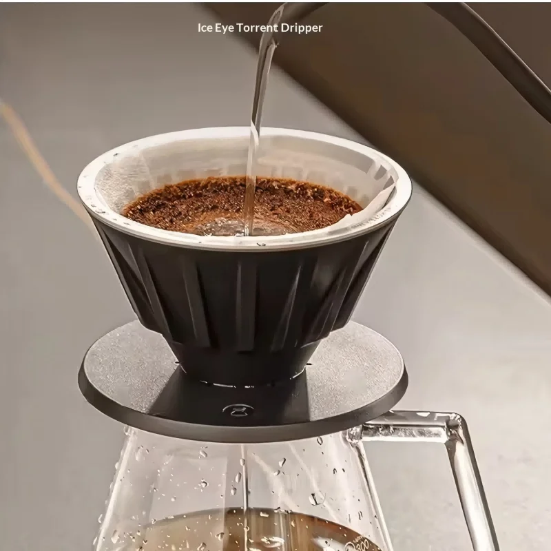 TIMEMORE Xmatt Joint Torrent V-Shaped Filter Cup Hand-Washed Coffee Pot Household Appliances Metal Ice Pupil Filter Cup