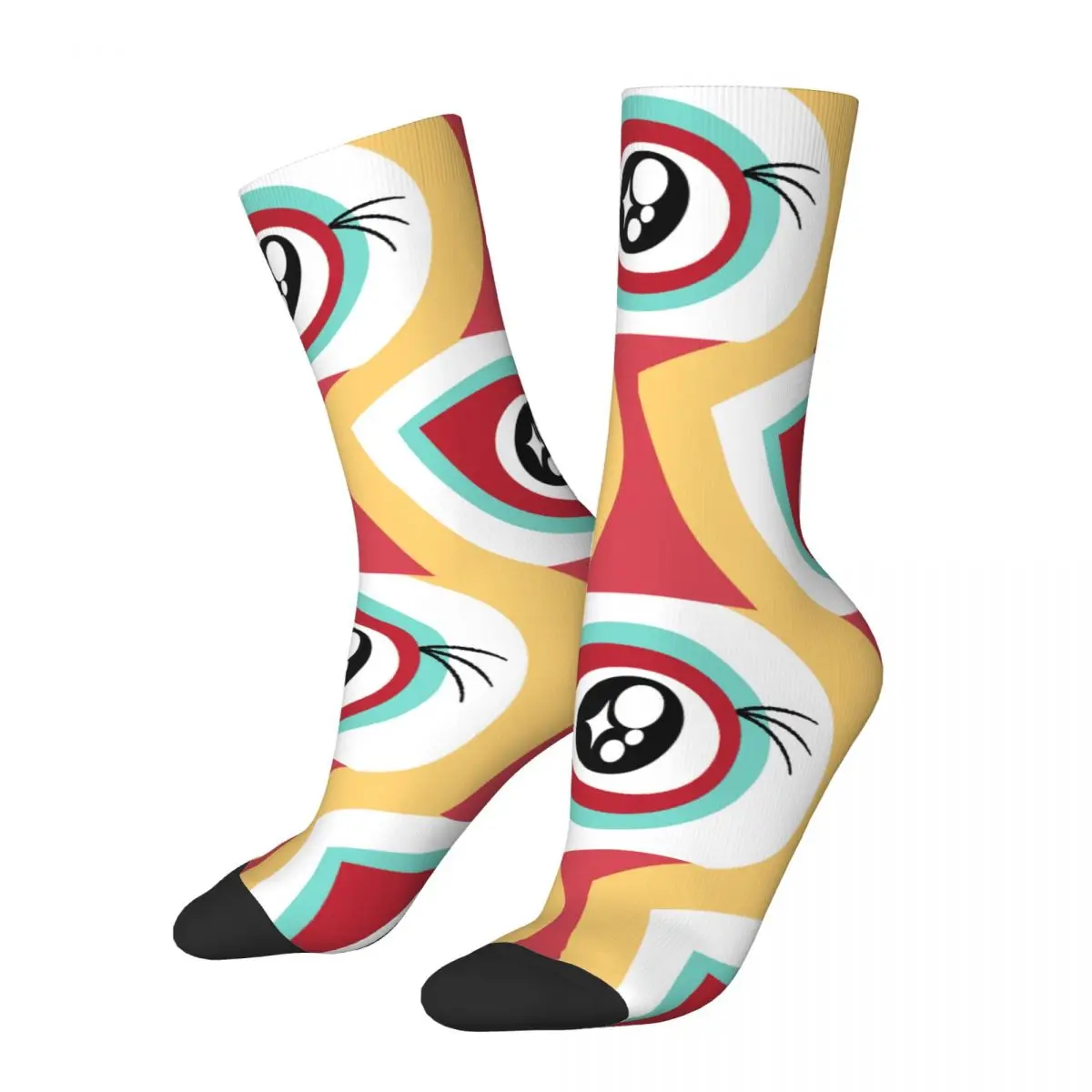 

Happy Funny Spain Cartoon Men's Socks Retro Harajuku M-Mironins Hip Hop Novelty Seamless Crew Crazy Sock Gift Printed