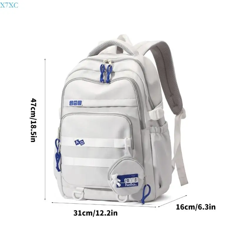 X7XC Student School Backpack Lovely Travel Backpack Borsa per laptop capacità Daypack casual Daypack Elegante borsa