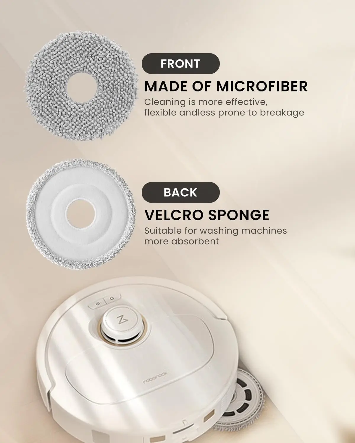 로보락 Qrevo 시리즈와 호환되는 8피스 교체 부품 키트