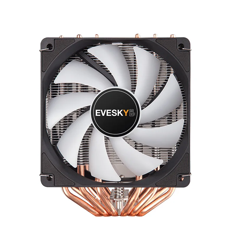 

Кулер для настольного компьютера с 6 медными трубками, 12 см, ультратихий, для процессоров 1366AMD X79 2011 Pin