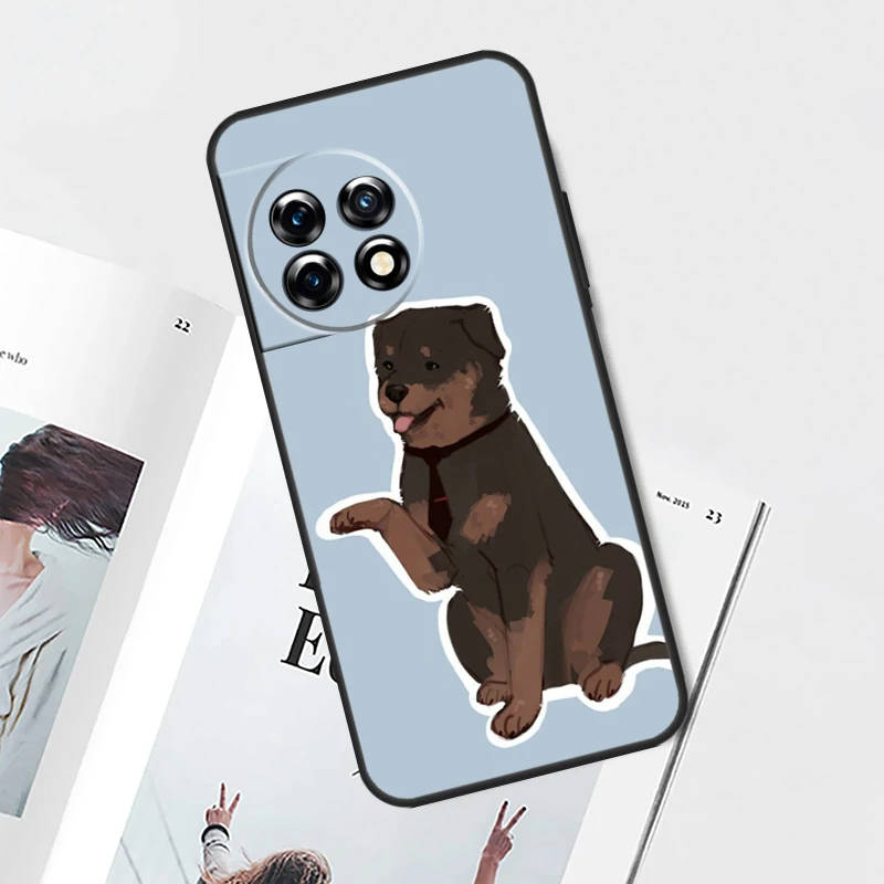 حافظة كلب كرتونية Rottweiler لهاتف OnePlus Nord 5 CE 2 3 4 Lite N20 N30 OnePlus 13T 13R 12R 9 10 Pro 11 12 13 15 #4