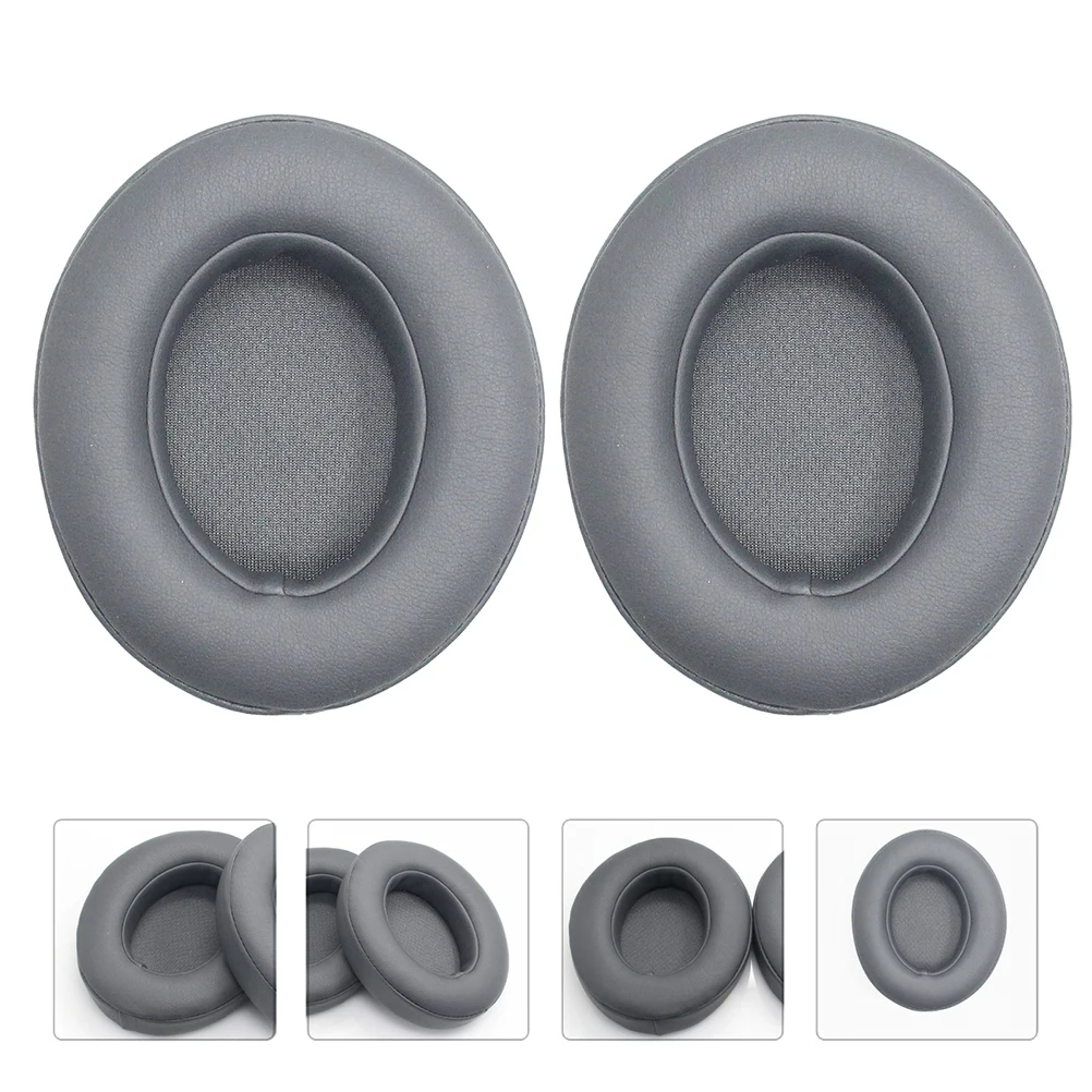 

2pcs Headphone Sponge Ear Pads Replacement Cushion Noise Isolating Fidelity Sound Vibrant Audio PU Fits Headphones