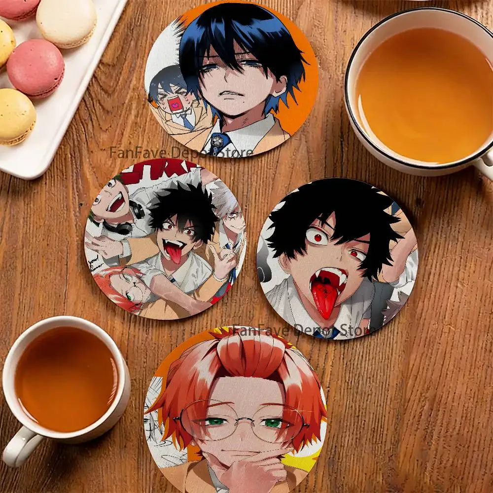 P-Phantom Comic Busters Coaster Wooden Drink Tray Suitable for Restaurants and Coffee Shops Easy To Wash and Clean