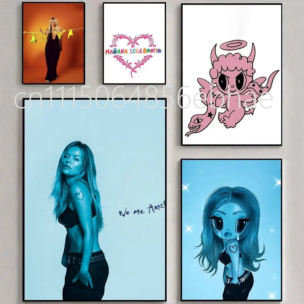 For Karol G Tanto Poster Classic poster and wall art prints are suitable for living bedroom and home