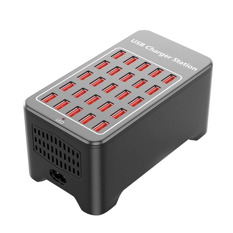 

USB Charger 25 Ports HUB 150W Universal Wall Desktop Fast Charging Station Dock For Mobile Phone Power Adapter US Plug