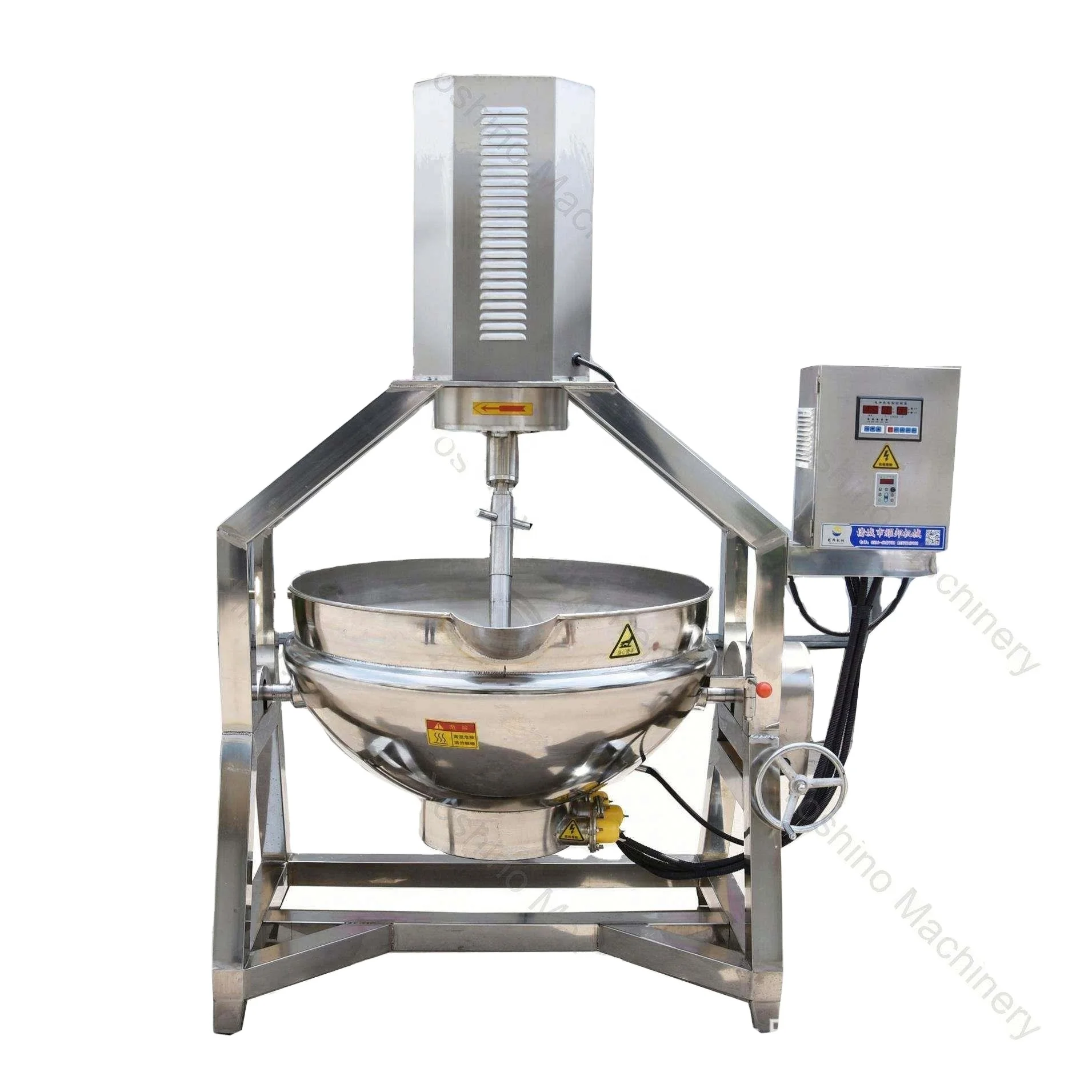 Automatic Industrial Stainless Steel Planetary Mixer With Electromagnetic Heating For Cooking