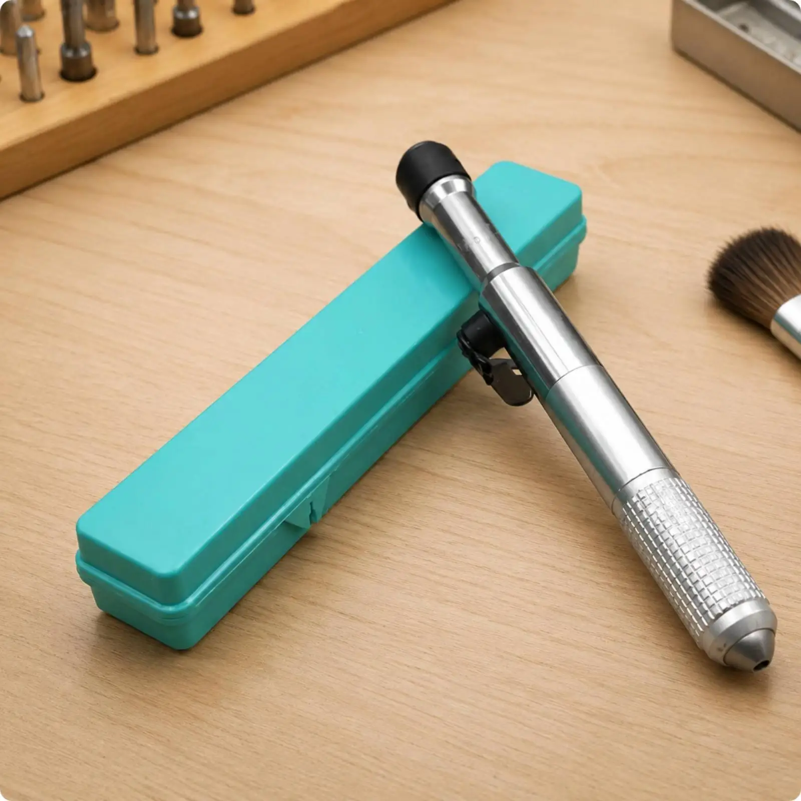 Precision Handpiece Grinder Head Straight Metal Body Rotary Tool for Detailed Craft Polishing Tasks