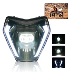 for KTM 150 250 300 EXC 250 450 500 EXC-F SIX DAYS 350 EXC-F 2024 Dirtbike LED Headlight Assembly High Low Beam DRL Accessories