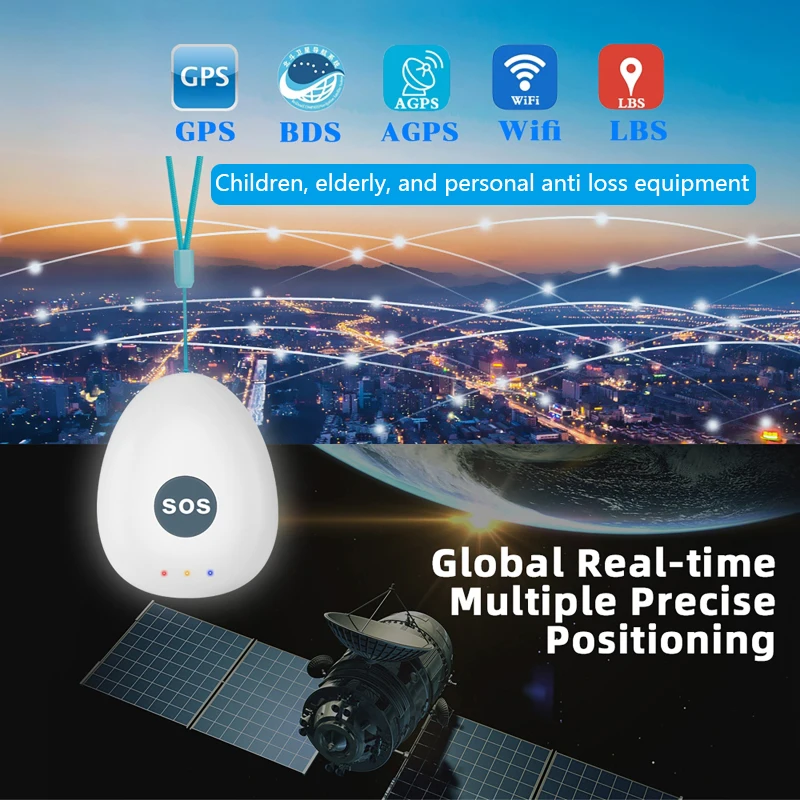 

GPS Locator Children Elderly and Personal Anti-lost device 4G Tracker SOS Alarm Two-way Communication Locator