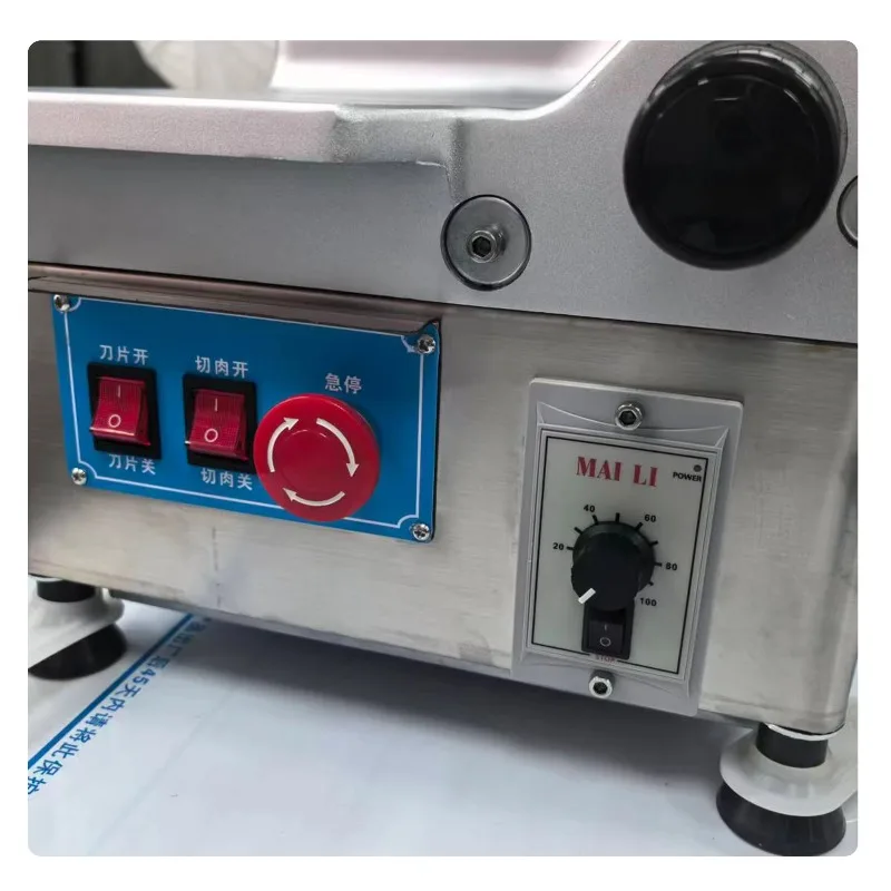 High-Power 660W 12-Inch Commercial Electric Automatic Frozen-Meat Slicer For Kitchen Use