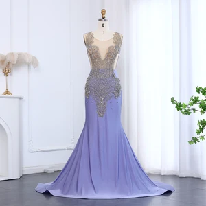 Sheer Fairy 2025 Elegant Lilac Middle Crystal Luxury Dresses of Black Girls Graduation Birthday Party SH004 Personalized 12 Main Sales Dress Lilas For Graduation - №10