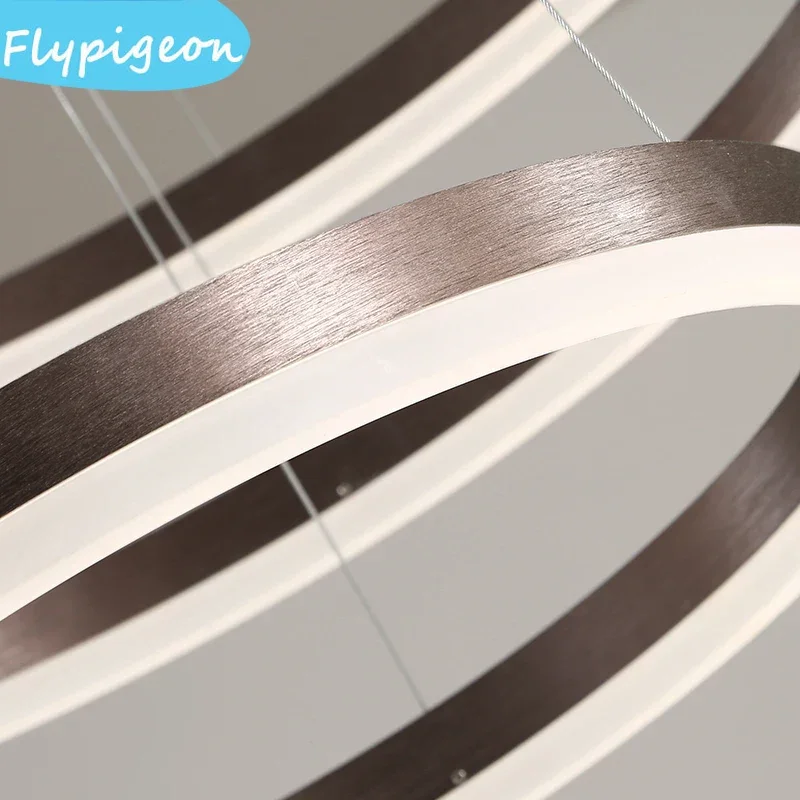 Luxe Ronde Ring LED Plafondverlichting Kroonluchters Moderne Hanglamp voor Woonkamer Eetkamer Trap Home Decor Verlichting