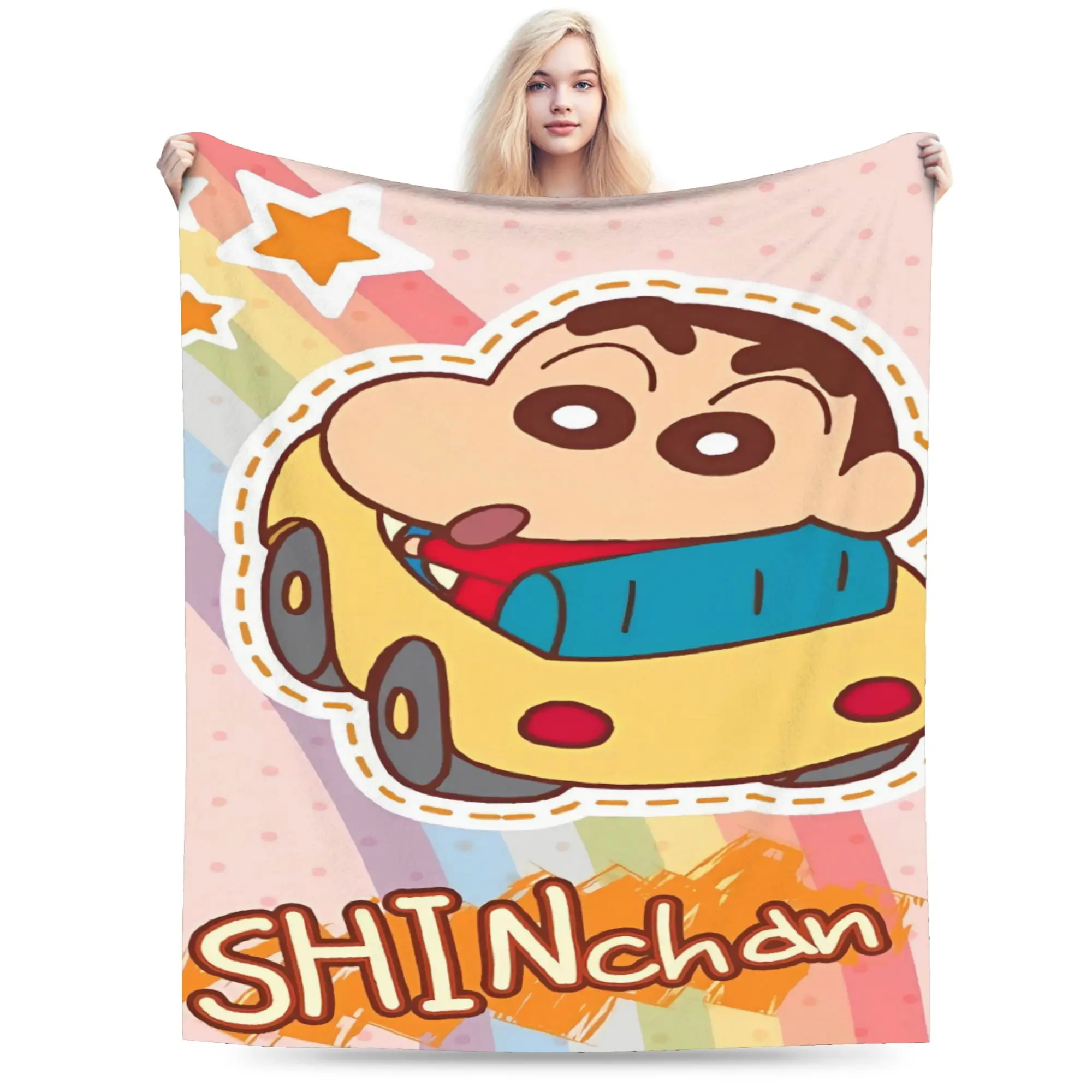 

Crayon Shin-chans Flannel Blanket Winter Warm Soft Throw Blanket for Boy Girl Couch Chair Comfortable Bedspread Sofa Bed Cover