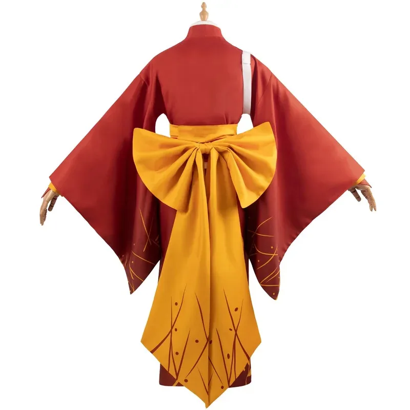 فستان أنيمي بونغو بونغو الضالة للكلاب 4 إيزومي كيوكا كوسبلاي كوستوم فستان كيمونو أحمر للسيدات مجموعة أداء حفلات الهالوين #4