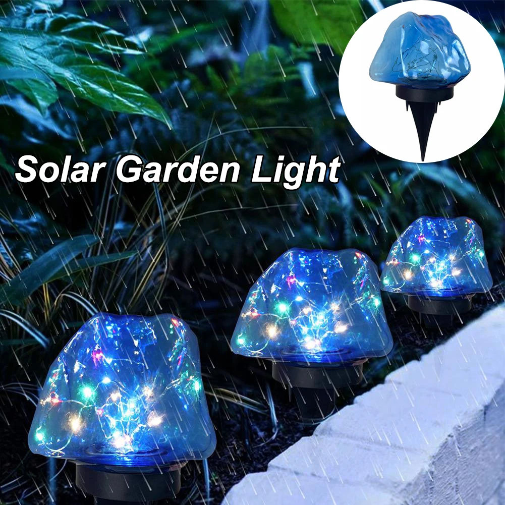 

Solar Outdoor Lights Colorful Waterproof Lawn Landscape Lamp Luminous Lighting For Courtyard Path Patio Garden Decoration Light