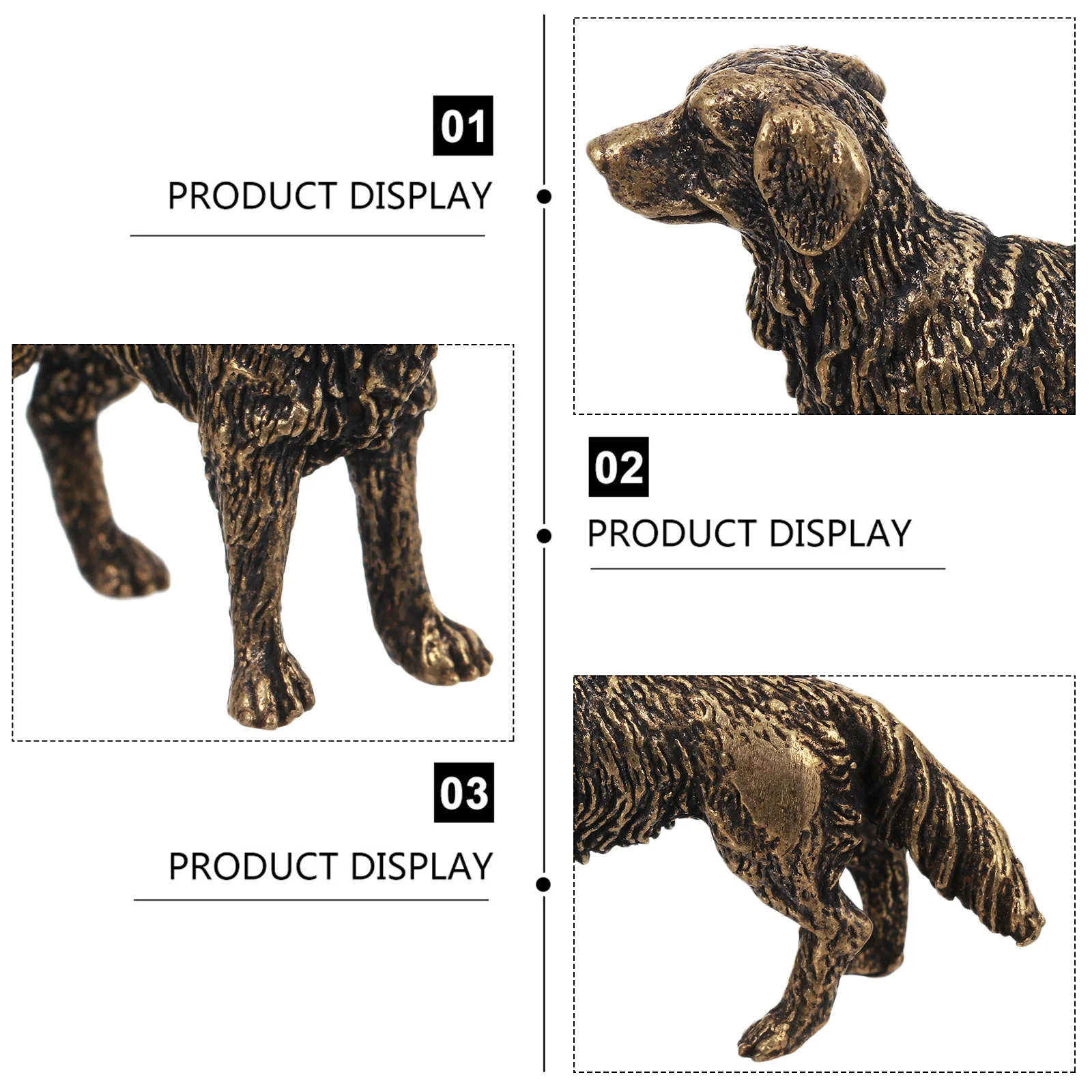 

Shepherd Dog Statue Small For Home Office Decor Desktop Art Craft Metal Ornament Office Statue Gift