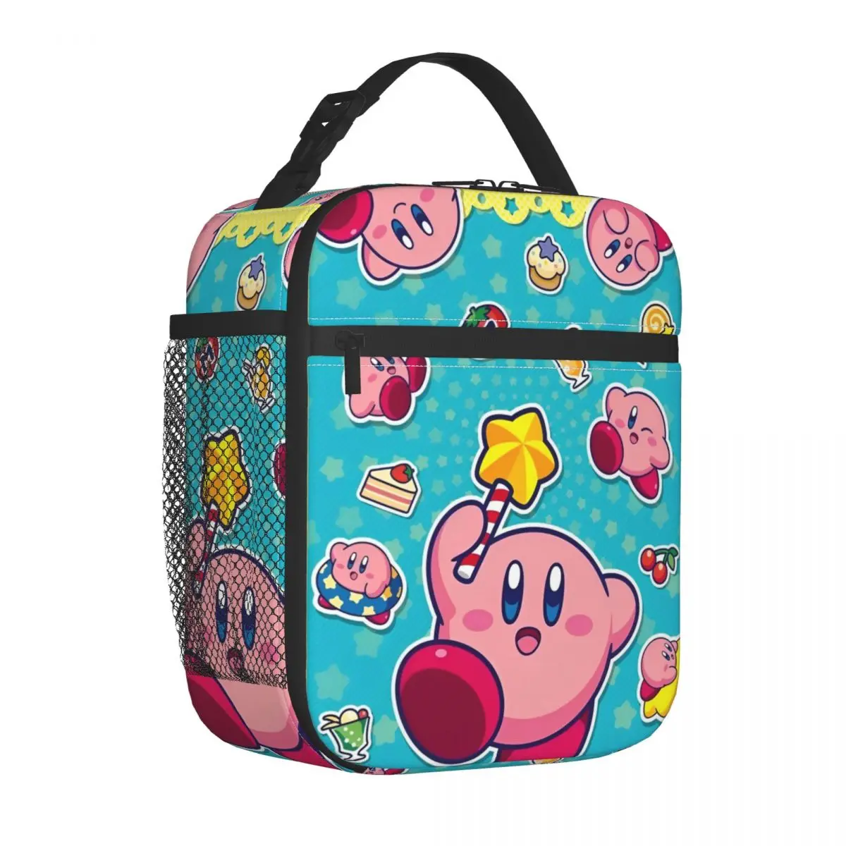 Kawaii Kirbyys Geïsoleerde Lunchzakken Draagbare Kirbyys Lunchcontainer Thermische Tas Draagtas Lunchbox School Outdoor Voedselzak