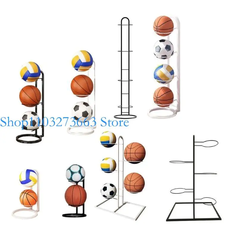 R6Fe kim loại bóng rổ bóng rổ lưu trữ Rolling Ball Ball Display Rack Tổ chức