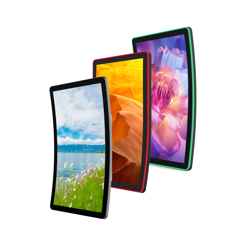 23.6 32 39 43 Inch Custom Size C Shape Lcd Screen Touch Curve Game Machine Screen Industrial Capacitive Touch Panel Lcd Display