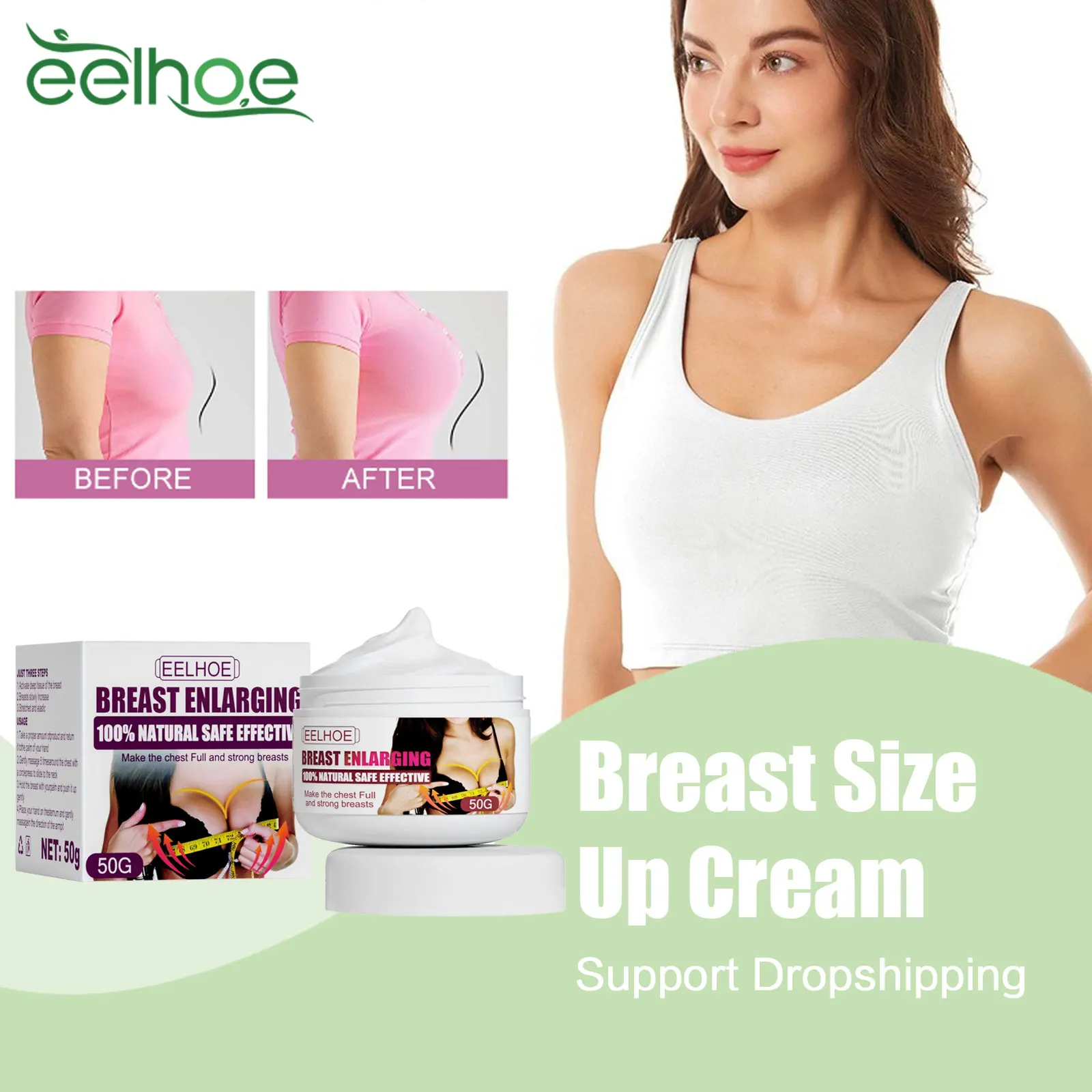 Breast Size Up Cream Chest Elasticity Enhancer Improve Breast Flat Sagging Bust Lifting Firming Plumping Big Boobs Growth Cream