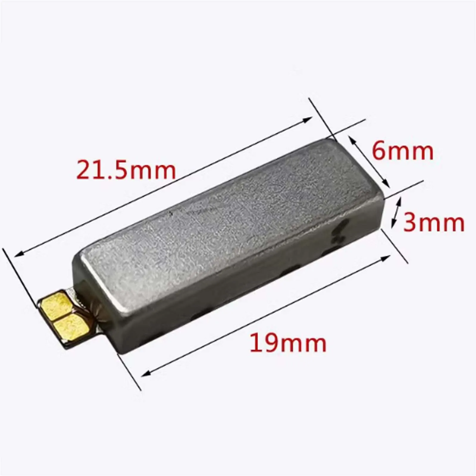 AAC Linear Pulse Touch Flat Vibration Motor, 1.2V Brushless AC X-axis Vibration Linear Motor 0619