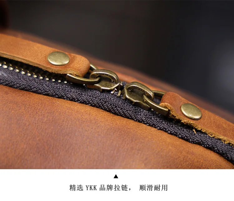 PNDME Vintage Crazy Horse Rindsleder Herrenrucksack mit großem Fassungsvermögen, lässiger Designer-Handtaschenrucksack aus echtem Leder für Damen, Reiserucksack. – Detail 14