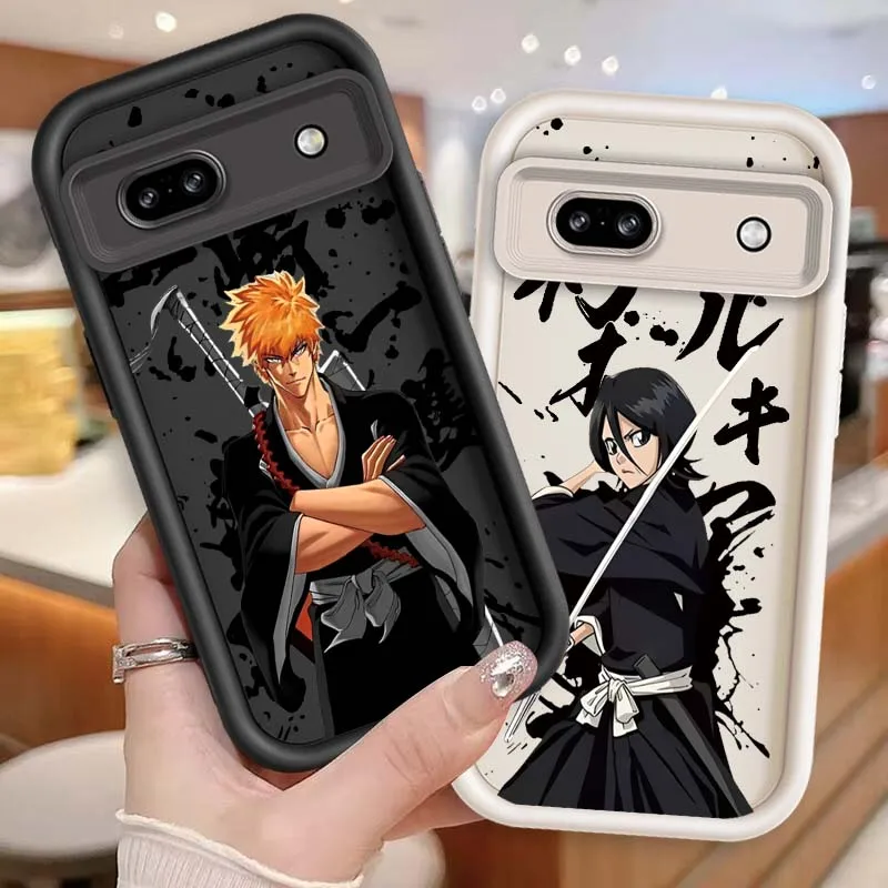 

Bleach Anime Pattern For Google Pixel 9 8A 8 7 7A Pro XL 5G Eye Ladder Soft TPU Shockproof Cover
