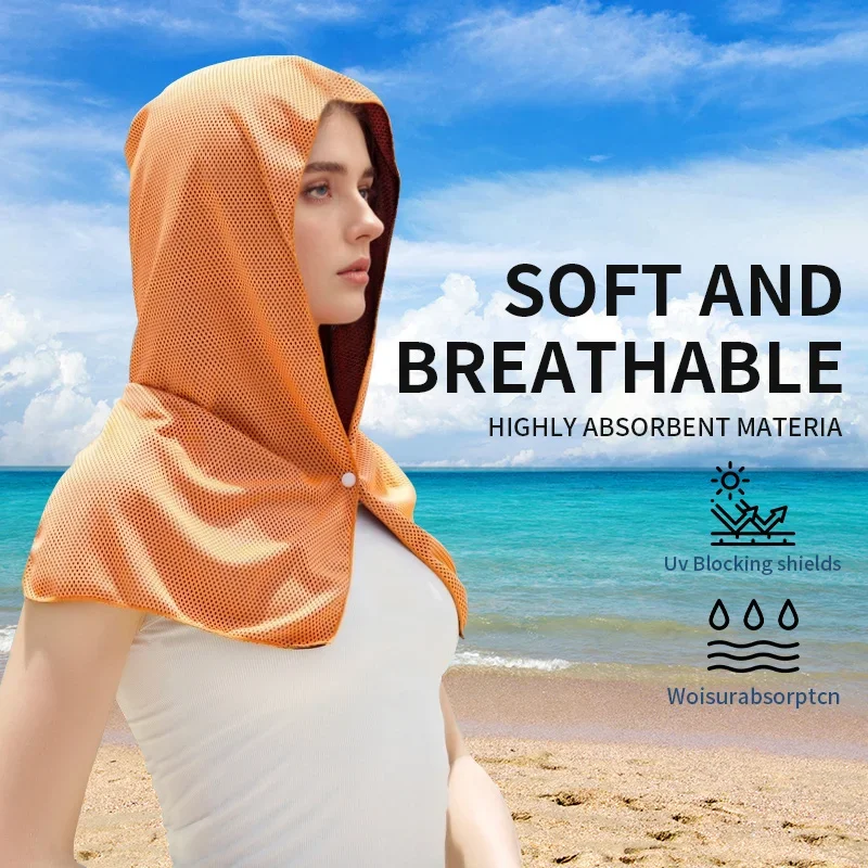 Magic Instant Chilly Towel for Neck Cooling Microfiber Soft Summer Gift for Men Dad Construction Worker