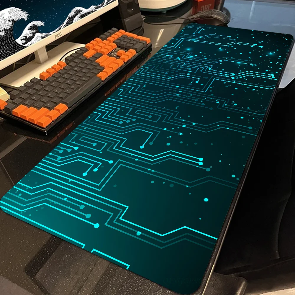 Matrix Binary Code Mousepad Mouse Mat With Pad gaming accessories Prime Gaming XXL Keyboard Pad Stitch Padding Mat