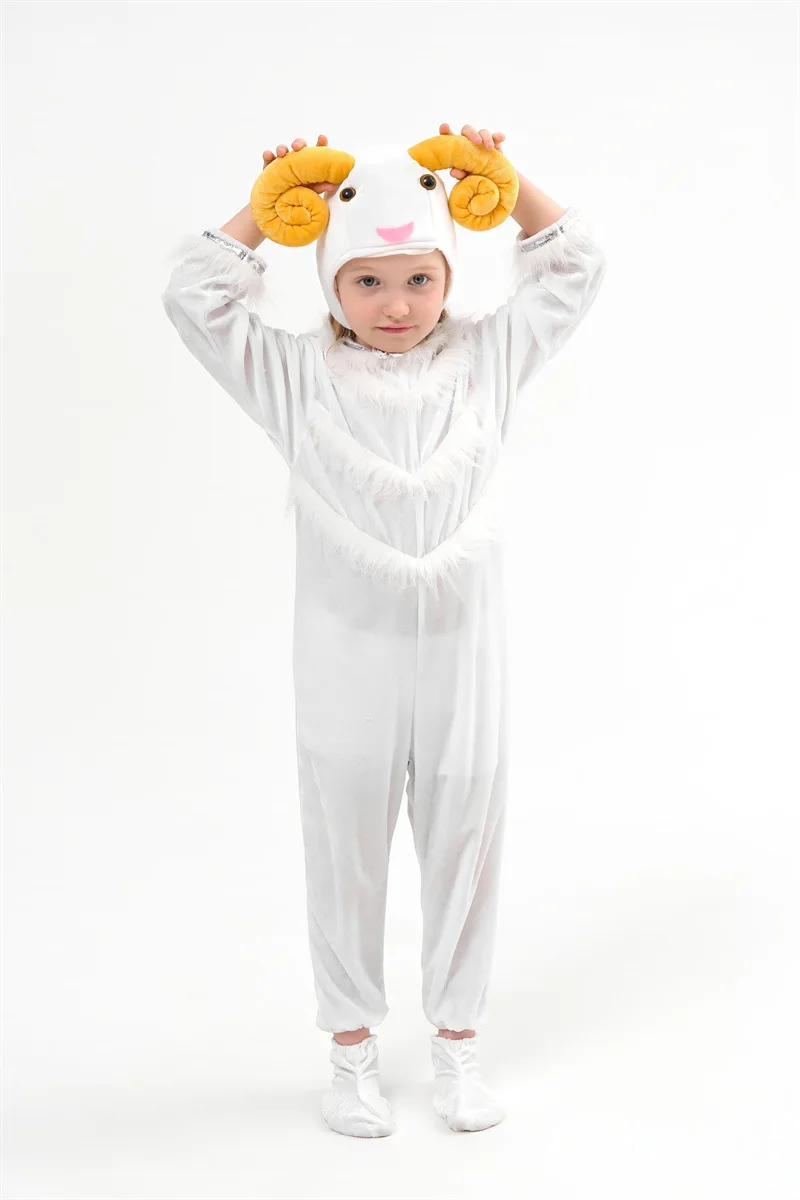 

Halloween Small Animal Stage Performance Costume, Lamb Goat Cartoon Small Animal Performance Costume