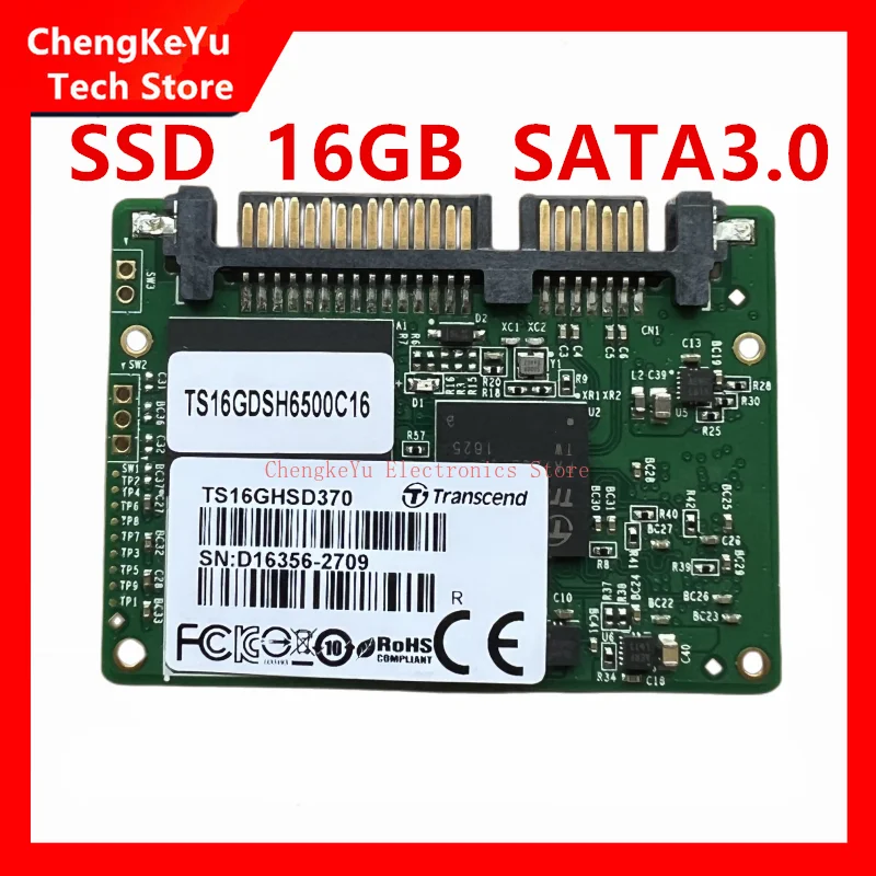 CKY+New Original For Transcend TS16GHSD370 SSD 16GB Sata3.0 Industrial Grade MLC Granule Independent Cache 128M