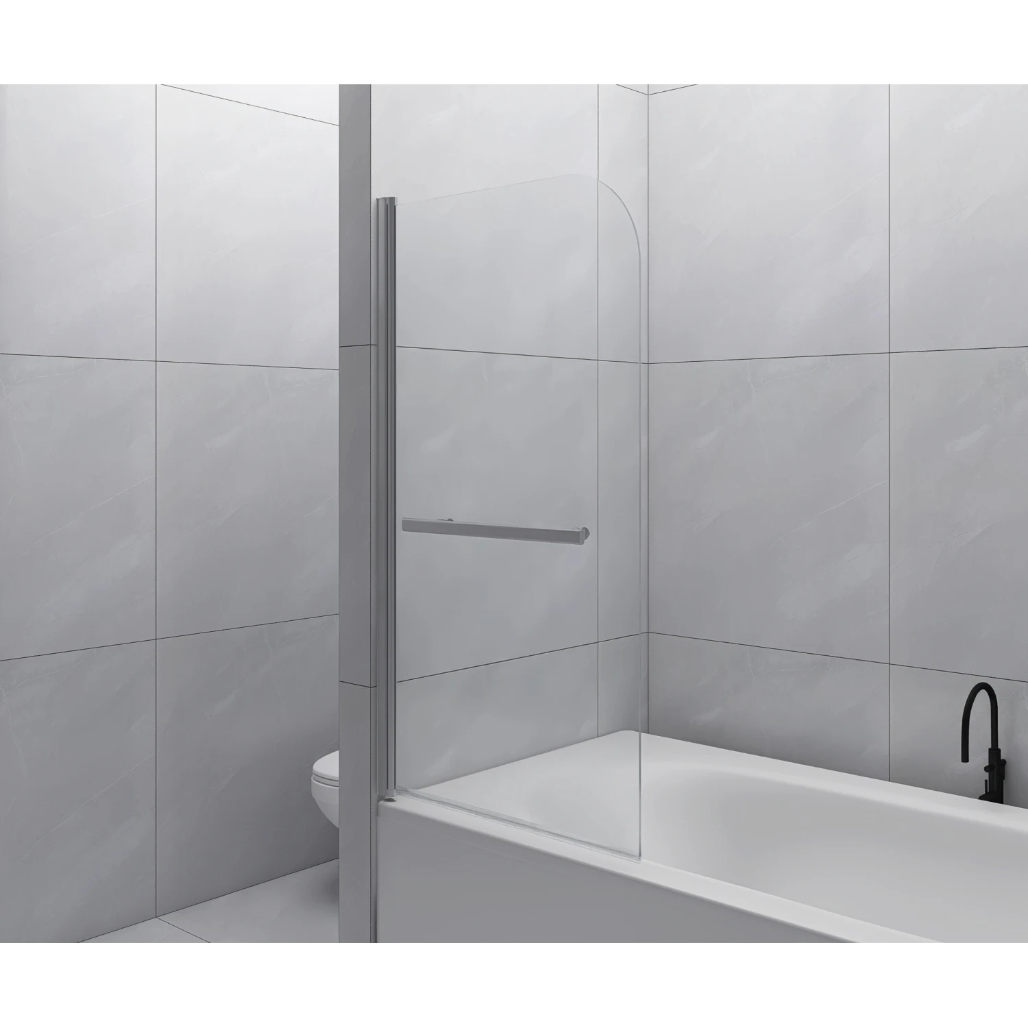

Goodyo 31"x55" Frameless Tempered Glass Shower Panel