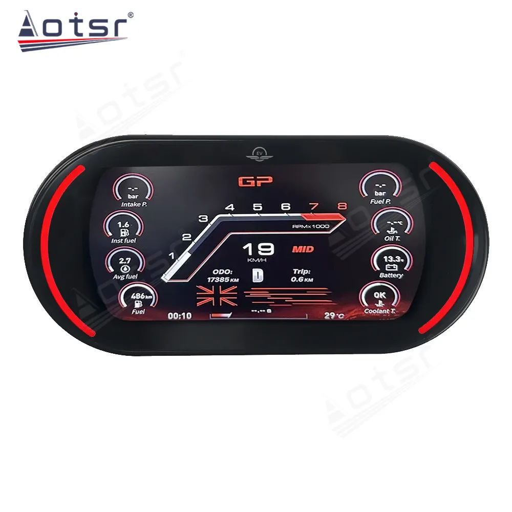 New Digital Cluster Odometer Screen For BMW MINI 2014-2023 LCD Multimedia Player Dashboard Instrument Panel Speed Meter