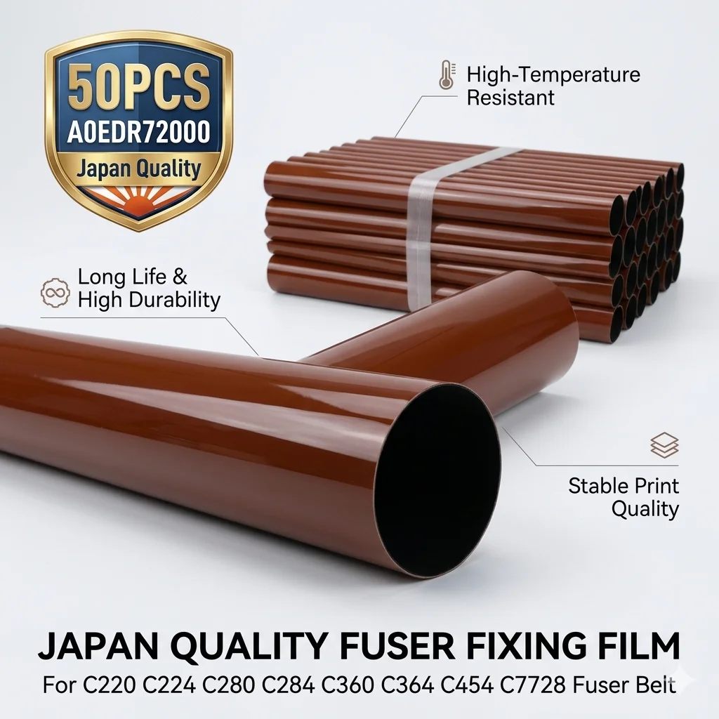 50PCS A0EDR72000 Japan Quality Fuser Fixing Film for Konica Minolta Bizhub C220 C224 C280 C284 C360 C364 C454 C7728 Fuser Belt