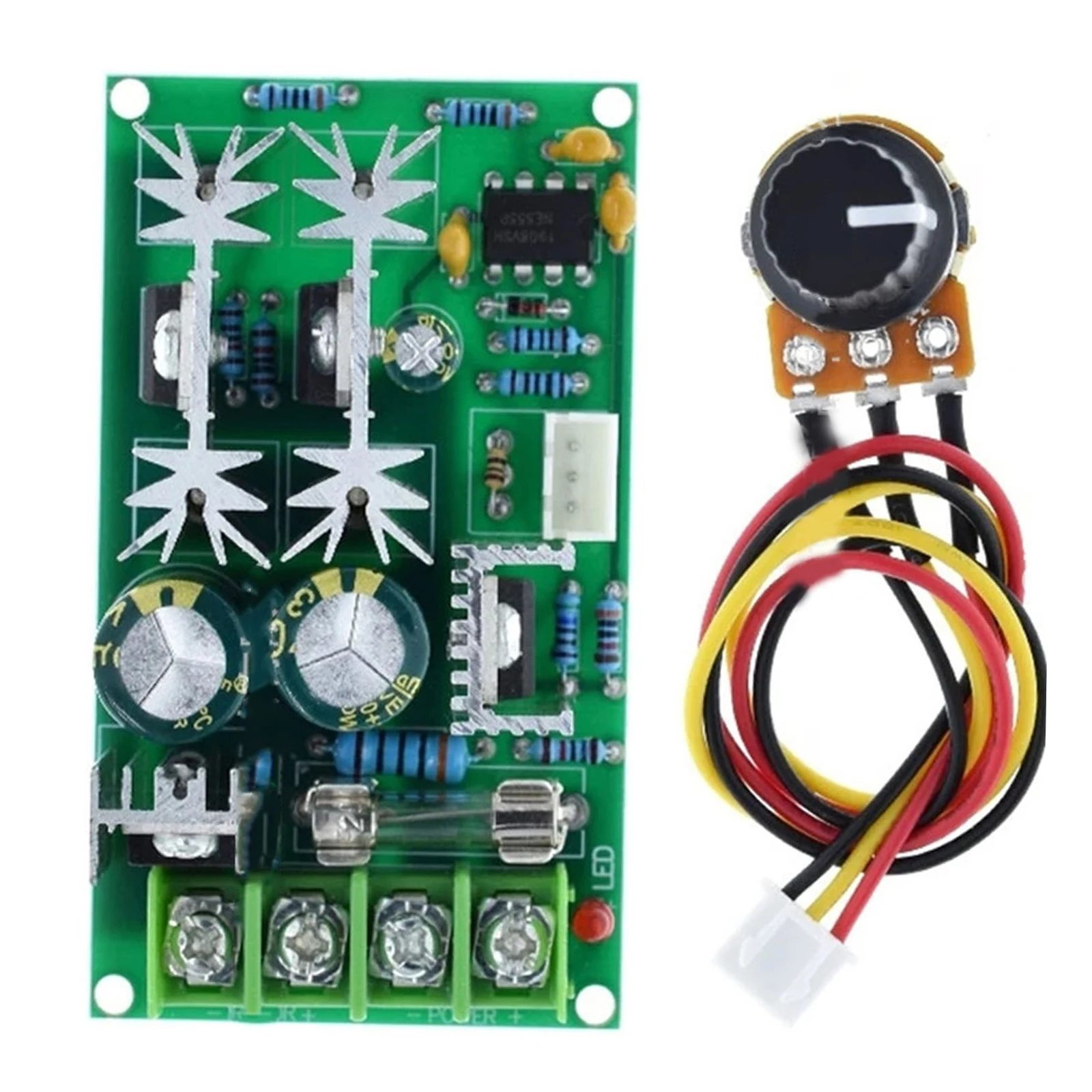 PWM DC Motor Speed Controller Switch, Regulador de Tensão, Módulo de Alta Potência, 10-60V, 1200W, DC, 20A